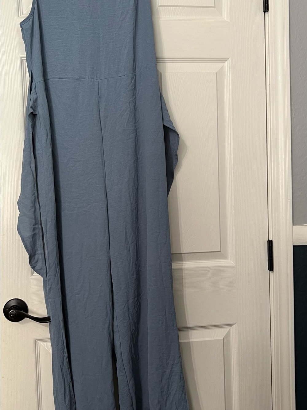 SHEIN Slate Blue Wide-Leg Jumpsuit